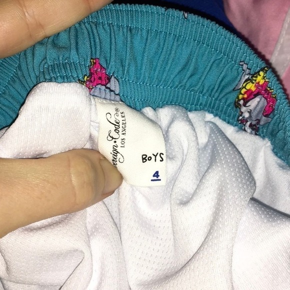 Sovereign Code Teal Pool Shark Swimming Trunks Boys Size 4 New Without Tags - Picture 4 of 6